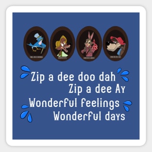 Zip a dee do dah Splash Mountain Sticker